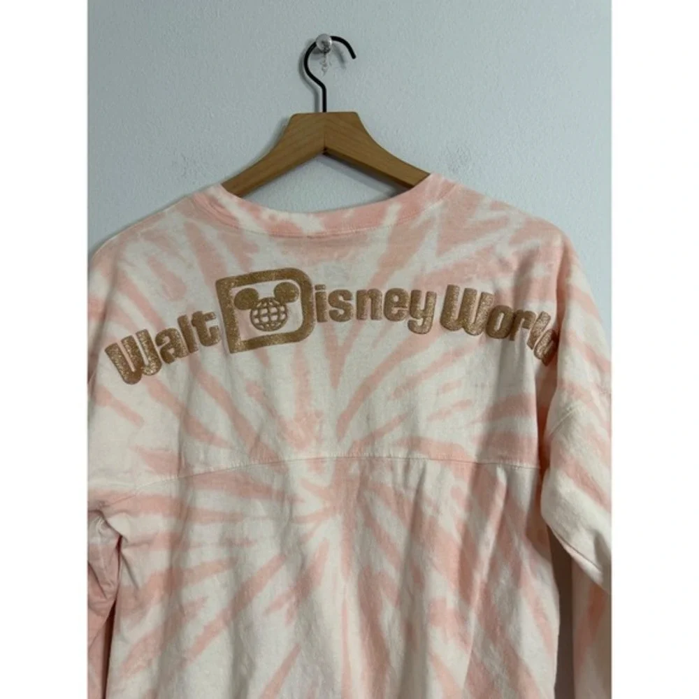 Disney Parks - Pink and Rose Gold Tie Dye Disneyworld Spirit Jersey‎ Girl's XL